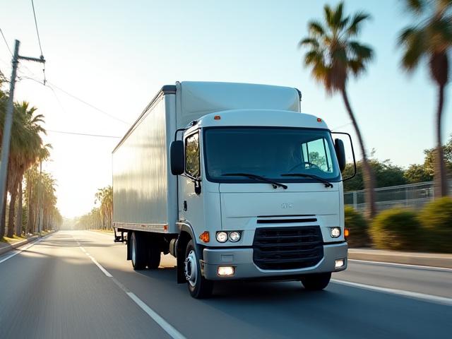 Commercial straight truck for local delivery